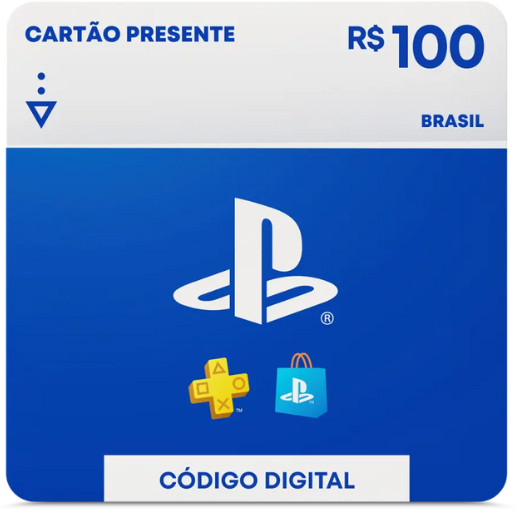 Cartão PSN R$ 100 Brasil – Recarga PlayStation Store Digital