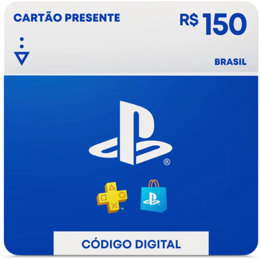 Cartão PSN R$ 150 Brasil – Recarga PlayStation Store Digital